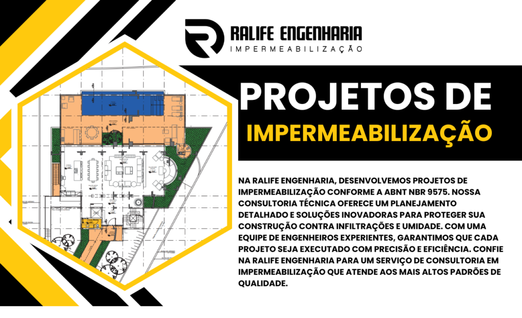 A impermeabilização é um dos pilares mais importantes da construção civil, garantindo durabilidade, segurança e economia ao longo da vida útil das edificações. Com 15 anos de experiência no mercado, a Ralife Engenharia se destaca como referência na elaboração de projetos personalizados de impermeabilização que atendem às mais diversas necessidades de obras, sempre com foco em excelência e conformidade técnica.