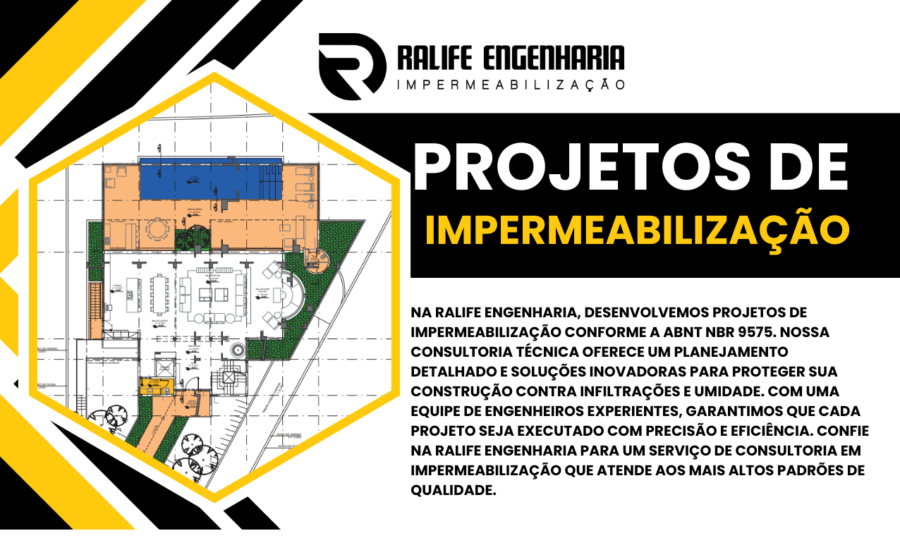 A impermeabilização é um dos pilares mais importantes da construção civil, garantindo durabilidade, segurança e economia ao longo da vida útil das edificações. Com 15 anos de experiência no mercado, a Ralife Engenharia se destaca como referência na elaboração de projetos personalizados de impermeabilização que atendem às mais diversas necessidades de obras, sempre com foco em excelência e conformidade técnica.